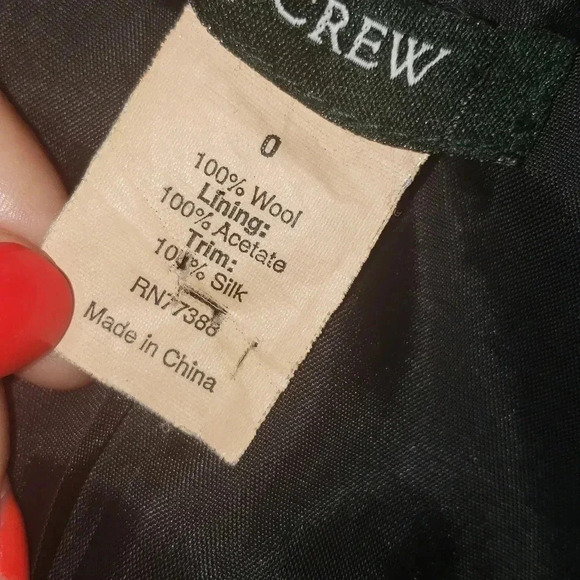 J.crew wool/silk jacket size 0 NWOT - Picture 6 of 6
